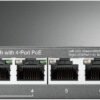TP-Link TL-SG108PE, 8 Port Gigabit PoE Switch, Easy Smart Managed, 4 PoE+ Ports 64W, Plug & Play, Sturdy Metal w/ Shielded Ports, Fanless, QoS, Vlan & IGMP
