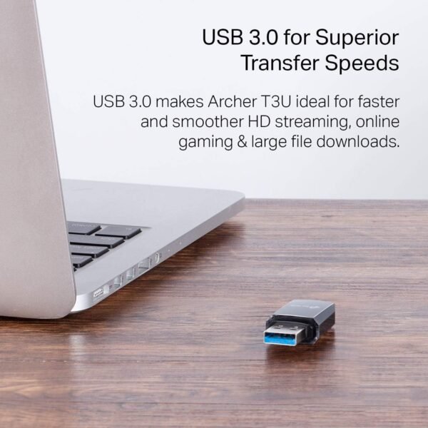 71qrNlcCbpL._AC_SL1500_.jpg TP-Link AC1300 USB WiFi Adapter(Archer T3U)- 2.4G/5G Dual Band Wireless Network Adapter for PC Desktop, MU-MIMO WiFi Dongle, USB 3.0, Supports Windows 11, 10, 8.1, 8, 7, XP/Mac OS X 10.9-10.14