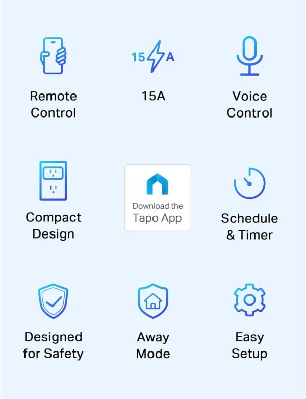 TP-Link Tapo Smart Plug Mini 15A, Smart Home Wi-Fi Plug, Super Easy Setup, Compatible with Alexa & Google Home, No Hub Required, UL Certified, 2.4G WiFi Only, White, Tapo P105(4-Pack)