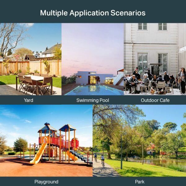 TP-Link EAP110-Outdoor V3 | Omada N300 Wireless Outdoor Access Point | WiFi Coverage up to 200 meters| Passive PoE w/ Free PoE Injector | SDN Integrated | Cloud Access & Omada App