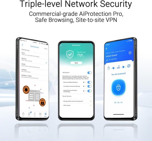 ASUS ZenWiFi BT10 Tri-Band WiFi 7 Mesh, 18 Gbps, 3000 sq.ft (1pk), Dual 10G Ports, Security and Parental Controls Included, Smart Home Master SSIDs, 4G & 5G Mobile Tethering