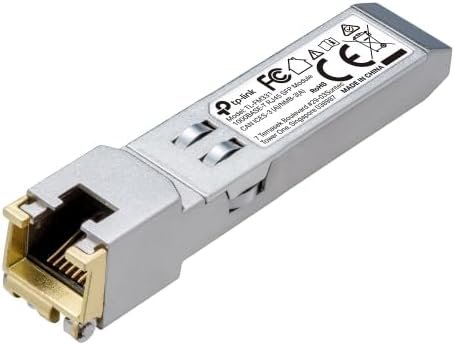 TP-Link TL-FM331 | 1000Base-T RJ45 SFP Module | 1.25G Copper SFP Transceiver | SFP to Ethernet | Plug and Play | Hot Pluggable | Up to 100m Distance | Durable Metal Casing | Versatile Compatibility