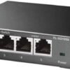 TP-Link TL-SG105S | 5 Port Gigabit Ethernet Switch | Desktop/Wall-Mount | Plug & Play | Fanless | Sturdy Metal | 3 Year Manufacturer Warranty | 802.1p/DSCP QoS & IGMP Snooping | Compact Design