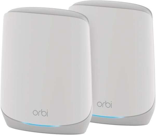 NETGEAR Orbi Whole Home Tri-Band WiFi 6 Mesh Network System NETGEAR Orbi Whole Home Tri-Band WiFi 6 Mesh Network System (RBK752P) – Router with 1 Satellite Extender, Security Features, Coverage up to 5,000 sq. ft., 75 Devices, AX5200 802.11ax (Up to 5.2Gbps)