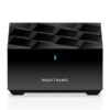 NETGEAR Nighthawk Tri-Band Whole Home Mesh WiFi 6 System (MK73S) NETGEAR Nighthawk Tri-Band Whole Home Mesh WiFi 6 System (MK73S) – Router + 2 Satellite Extenders - 3Gbps Speed - Coverage up to 4,500 sq. ft., 25 Devices - Includes 1-Year Armor – AX3000 802.11ax