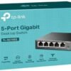 TP-Link TL-SG105S | 5 Port Gigabit Ethernet Switch | Desktop/Wall-Mount | Plug & Play | Fanless | Sturdy Metal | 3 Year Manufacturer Warranty | 802.1p/DSCP QoS & IGMP Snooping | Compact Design