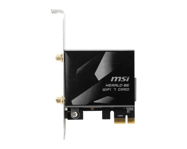 MSI Herald-BE WI-FI 7 MAX (Wi-Fi 7, 802.11BE, Bluetooth 5.4, PCIe, Multi-Link Operation Technology, External Antenna)