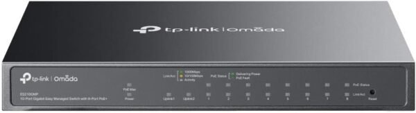TP-LINK ES210GMP Gigabit Port x 10 Easy Managed Switch with 8 PoE+ Ports