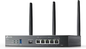 TP-Link ER706W Omada Gigabit AX3000 WiFi 6 VPN Router | 1x USB 3.0 Support USB Storage and LTE Backup with LTE dongle | Supports Omada Mesh | Easy Set-up