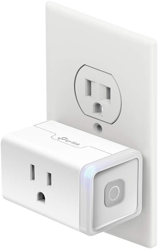 Kasa Smart Plug by TP-Link, Smart Home Wi-Fi Outlet Works Kasa Smart Plug by TP-Link, Smart Home Wi-Fi Outlet Works with Alexa, Echo, Google Home & IFTTT, No Hub Required, Remote Control, 15 Amp, UL Certified, 1-Pack(HS103) , WHITE
