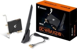 GIGABYTE WiFi 6E GC-WBAX210 (2x2 802.11ax/ Tri-Band WiFi/Bluetooth 5.2/ PCIe GIGABYTE WiFi 6E GC-WBAX210 (2x2 802.11ax/ Tri-Band WiFi/Bluetooth 5.2/ PCIe Expansion Card)