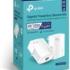 51TujQQ6BfL._AC_SL1000_.jpg TP-Link AV1000 Powerline Starter Kit (TL-PA7017 KIT) - Gigabit Port, Plug&Play, Ethernet Over Power, Nano Size, Ideal for Smart TV, Online Gaming, Wired Connection Only (Renewed)