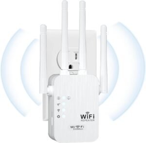 WiFi Extender, 2025 Fastest WiFi Booster 1200Mbps Dual Band (5GHz/2.4GHz) WiFi Extenders Signal Booster for Home, WiFi Repeater with Ethernet Port Covers up to 12880sq. ft and 55 Devices-Medium