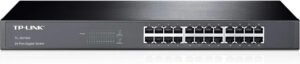 TP-Link TL-SG1024 | 24 Port Gigabit Ethernet Switch | Plug TP-Link TL-SG1024 | 24 Port Gigabit Ethernet Switch | Plug and Play | Sturdy Metal w/Shielded Ports | Rackmount | Fanless | 3 Year Manufacturer Warranty | Unmanaged, BLACK