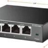 TP-Link TL-SG105S | 5 Port Gigabit Ethernet Switch | Desktop/Wall-Mount | Plug & Play | Fanless | Sturdy Metal | 3 Year Manufacturer Warranty | 802.1p/DSCP QoS & IGMP Snooping | Compact Design