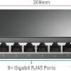TP-Link TL-SG1210MPE | 8 Port Gigabit PoE Switch | Easy Smart Managed | 8 PoE+ Ports @123W, w/ 2 Uplink Gigabit Ports + 1 Combo SFP Slot | 3 Year Manufacturer Warranty | QoS, Vlan, IGMP & LAG