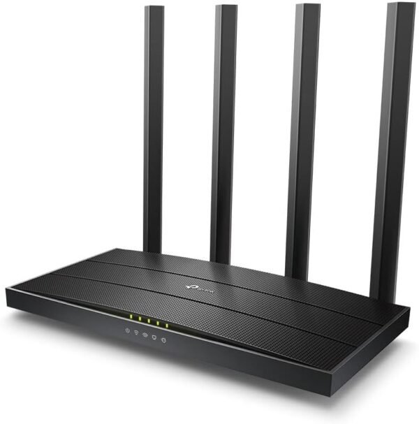 TP-Link AC1200 Gigabit WiFi Router (Archer A6) - Dual Band MU-MIMO Wireless Internet Router, 4 x Antennas, OneMesh and AP mode, Long Range Coverage (Renewed)