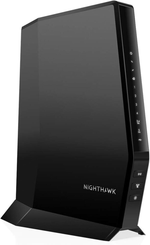 NETGEAR Nighthawk Modem Router Combo (CAX30) DOCSIS 3.1 Cable Modem NETGEAR Nighthawk Modem Router Combo (CAX30) DOCSIS 3.1 Cable Modem and WiFi 6 Router - AX2700 2.7 Gbps - Compatible with Xfinity, Spectrum, Cox, and More - Gigabit Wireless Internet