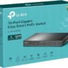 TP-Link TL-SG1210MPE | 8 Port Gigabit PoE Switch | Easy Smart Managed | 8 PoE+ Ports @123W, w/ 2 Uplink Gigabit Ports + 1 Combo SFP Slot | 3 Year Manufacturer Warranty | QoS, Vlan, IGMP & LAG