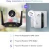 WiFi Extender, WiFi Extenders Signal Booster for Home Up to 5000 sq.ft and 50 Devices, WiFi Range Extender, Wireless Repeater, Long Range Amplifier with Ethernet Port, 1-Tap Setup, Alexa Compatible