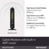 61Cbpl7JVVL._AC_SL1200_.jpg Netgear Nighthawk Cable Modem WiFi Router Combo C7000-Compatibility Cable Providers Including Xfinity by Comcast, Spectrum, Cox (Renewed)
