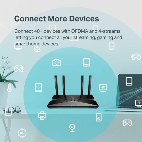 61DvdO0k7GS._AC_SL1500_.jpg TP-Link Archer AX50 AX3000 Wireless Dual-Band Gigabit Router (Renewed)