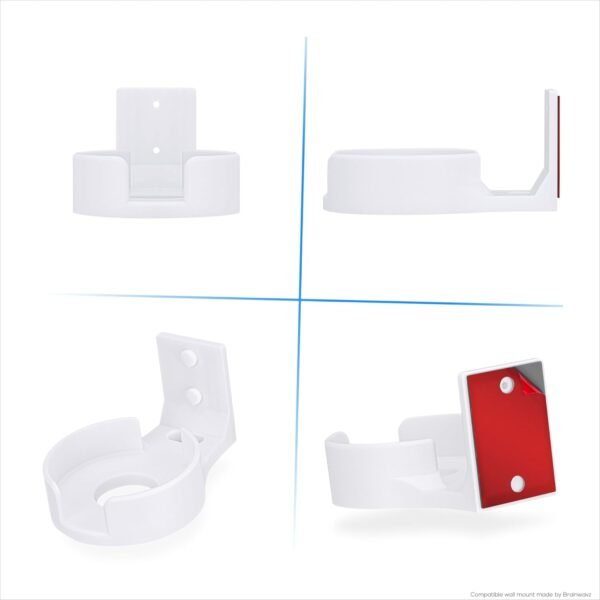 Adhesive Wall Mount for TP Link BE63 (BE1000) WiFi Mesh Router, Easy to Install Holder, Stick On & Screw in Mounting, by Brainwavz