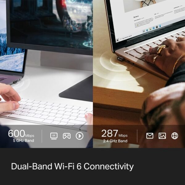 TP-Link 2-in-1 USB Bluetooth WiFi Adapter Archer TX10UB Nano | AX900 WiFi 6 BT 5.3 USB 2.0 Adapter for Desktop PC | Dual-Band WiFi Dongle | OFDMA, MU-MIMO, WPA3 | Travel Size | Supports Windows 11,10