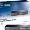 61VhnfUcvwL._AC_SL1500_.jpg TP-Link TL-SG1024 | 24 Port Gigabit Ethernet Switch | Plug and Play | Sturdy Metal w/Shielded Ports | Rackmount | Fanless | 3 Year Manufacturer Warranty | Unmanaged, BLACK