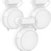 Wall Mount Bracket for TP-Link Deco BE23/BE25/BE3600/BE5000 Mesh WiFi 7 System Network and Power Cord Management Space-Saving TP-Link WiFi 7 Router Wall Mount Bracket (White-3Pack,White)