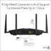 NETGEAR Nighthawk 6-Stream Dual-Band WiFi 6 Router (RAX54S) – Security Features, AX5400 Wireless Speed, Up to 5.4 Gbps, Covers up to 2,500 sq. ft., 25 Devices - 1-Year Armor Subscription Included