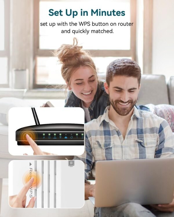 WiFi Extender, WiFi Extender Signal Booster, WiFi Booster, Covers Up to 12880 Sq.ft and 105 Devices, Dual Band Wireless Repeater, WiFi Repeater, WiFi Extenders Signal Booster for Home