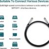 TP-Link TL-SM5220-3M | 3 Meter/ 10 Feet 10G SFP+ Direct Attach Cable (DAC) | Passive Twinax Cable | 10GBASE-CU SFP+ to SFP+ Connector | Plug and Play | LC Duplex Interface