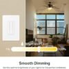 61eEb6STD9L._AC_SL1000_.jpg Kasa Smart Ceiling Fan Control & Dimmer Switch | Adjustable 4-Speed Fan & Brightness Control | Works w/Apple HomeKit, Alexa & Google Home | 2.4G Wi-Fi Only, Single Pole, Neutral Wire Required | KS240