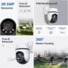 61fsQhkeC9L._AC_SL1000_.jpg Tapo 3K 5MP Outdoor Pan/Tilt Security Wi-Fi Camera – 360° View, Free Person/Vehicle Detection, Starlight Color Night Vision, IP66, Sound and Light Alarm, Works w/Alexa and Google Home, VistaCam 360°