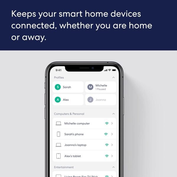 Amazon eero 6+ mesh wifi system - Supports internet plans up to a Gigabit, Coverage up to 4,500 sq. ft., Connect 75+ devices, 3-pack