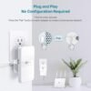 TP-Link Powerline WiFi Extender TL-WPA7617 KIT - Includes AV1000 Powerline Ethernet Network Adapter and AC1200 Dual Band Extender, Gigabit Port, Passthrough, OneMesh, Ethernet Over Power, Plug & Play