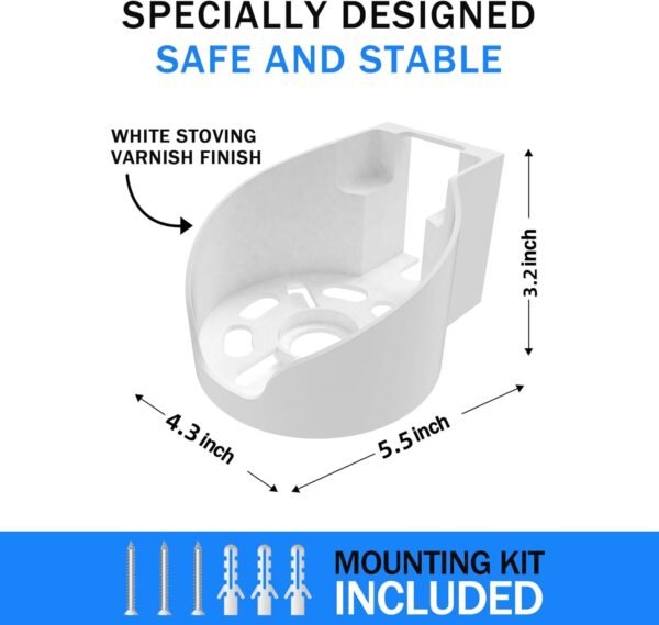 61m2cclW27L._AC_SL1500_.jpg Router Shelf Wall Mount for Tp Link Deco X68 XE75 XE75 Pro AXE5400 Deco Mesh WiFi 6E WiFi Router Holder Stand Bracket Shelf Cable Organizer with Screw Mounting Kit (White-3pack)