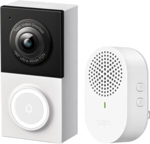 Tapo TP-Link Smart Video Doorbell Camera Wired, 2K 5MP, Color Tapo TP-Link Smart Video Doorbell Camera Wired, 2K 5MP, Color Night Vision, 180° Ultra-Wide FOV, 2-Way Audio, Free AI Detection, Cloud & SD Card Storage, Works w/Alexa & Google Home, D130