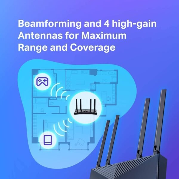 Certified Refurbished TP-Link Archer AX20 AX1800 Smart Dual-Band Wi-Fi 6 Router (Renewed)