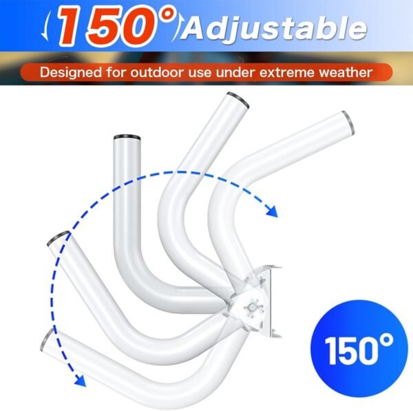 61xIOZhALML._AC_SL1500_.jpg Pole Mount Bracket for Wireless Bridge Point to Point, TP - Link Mounting Bracket for Outdoor Access Point Mounting Pole, and Universal Antenna Wall Mount Bracket (2 Pack)