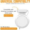Wall Mount Bracket for TP-Link Deco BE23/BE25/BE3600/BE5000 Mesh WiFi 7 System Network and Power Cord Management Space-Saving TP-Link WiFi 7 Router Wall Mount Bracket (White-3Pack,White)