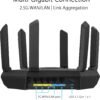 ASUS RT-AXE7800 Tri-band WiFi 6E (802.11ax) Router, 6GHz Band, ASUS Safe Browsing, Upgraded Network Security, Instant Guard, Built-in VPN Features, Parental Controls, 2.5G Port, AiMesh Support