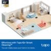 Tapo Ultra-Slim LiDAR Smart Navigation Robot Vacuum and Mop with Self-Emptying Dock, 5300Pa Max, 97%+ Dust Pickup Rate, Self-Charging, Compatible with Alexa & Google Home, RV20 Max Plus
