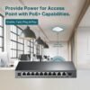 TP-Link TL-SG1210MP, 8 Port Gigabit PoE Switch, 8 PoE+ Ports @123W, w/ 2 Uplink Gigabit Ports + 1 Combo SFP Slot, Plug & Play, Extend, Priority & Isolation Mode,