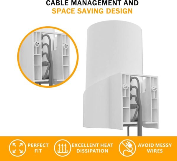 Wall Mount for TP-Link Deco X68/XE75/AXE5300 Mesh Wi-Fi 6 System, Space-Saving Wall Hanging Bracket Holder for Wi-Fi Booster, Cable Organizer Without Messy, Easy Installation (3Pack)