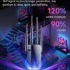 2025 Newest WiFi Extender Internet Booster, 10000 Sq.ft Long Range Repeater Wireless Routers Amplifier, Mesh Wi-Fi 80% Faster | Broader Than Ever, Support More Network Devices at Home, 1-Tap Setup