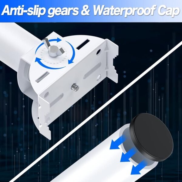 71Mo7pyQShL._AC_SL1500_.jpg Pole Mount Bracket for Wireless Bridge Point to Point, TP - Link Mounting Bracket for Outdoor Access Point Mounting Pole, and Universal Antenna Wall Mount Bracket (2 Pack)