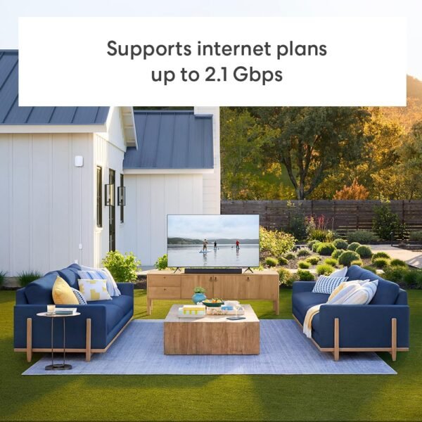 71PDlv3XcIL._SL1000_.jpg Introducing Amazon eero Outdoor 7 PoE mesh wifi router, Weatherproof rating of IP66, Coverage up to 15,000 sq. ft. outdoors, AC power adapter not included, 1-pack, 2024 release