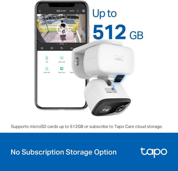 71QgG-U2OTL._AC_SL1500_.jpg Tapo 2K 3MP Pan/Tilt Indoor/Outdoor Security Camera - Free Person/Baby Cry Detect & Motion Track, 360° Pan, Color Night Vision, SD/Cloud Storage, Works w/Alexa & Google Home HybridCam 360